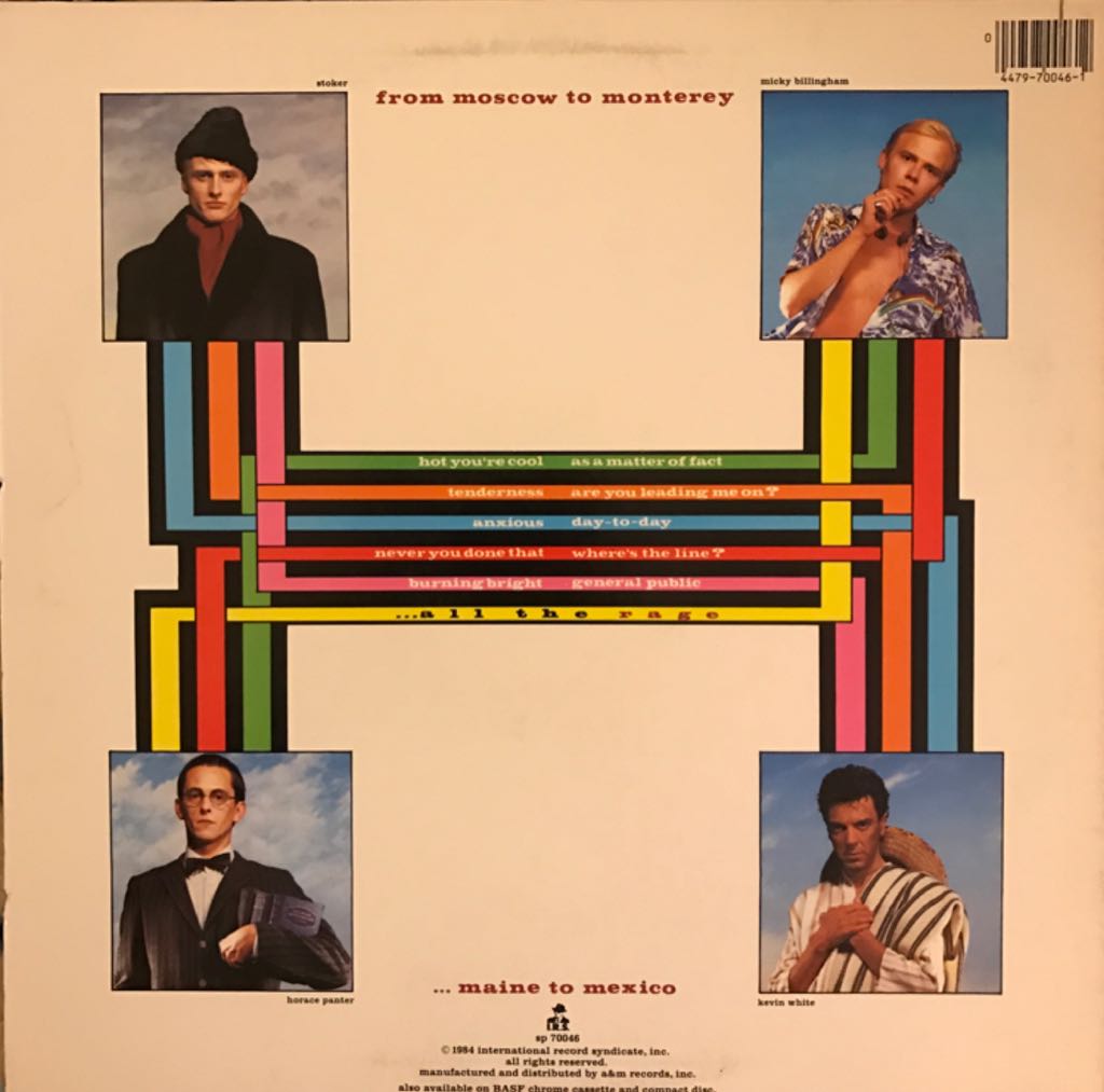 All the rage - General Public (12”) music collectible [Barcode 044797004612] - Main Image 2