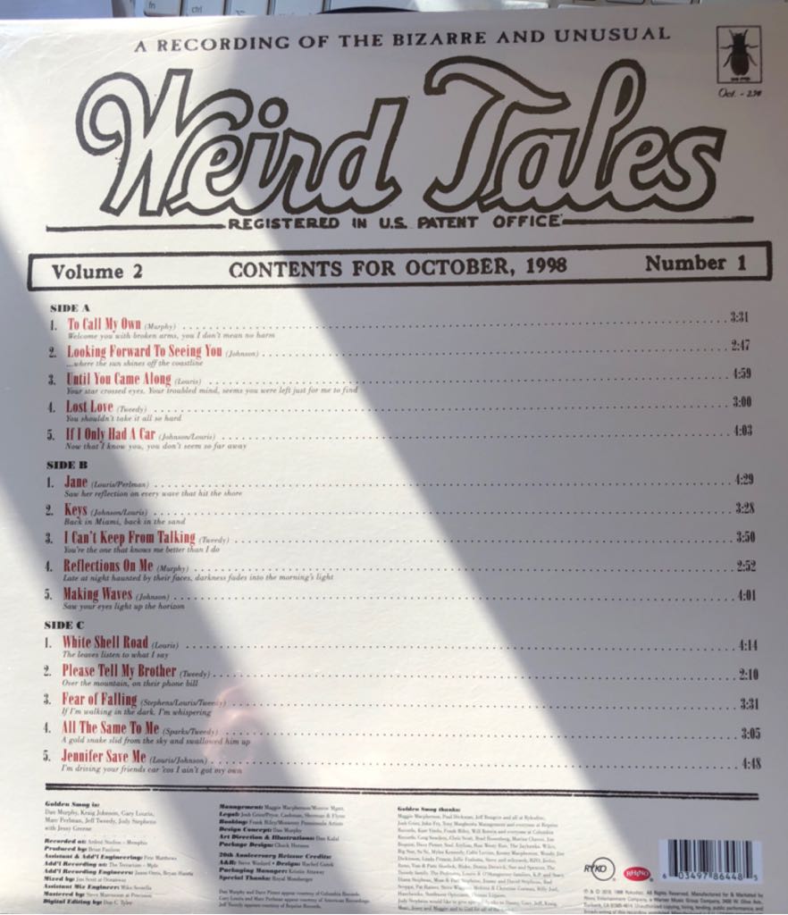 Weird Tales - Golden Smog (12”) music collectible [Barcode 603497864485] - Main Image 2