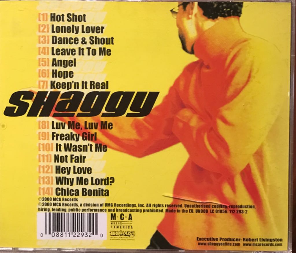Hotshot - Shaggy (CD) music collectible [Barcode 008811229320] - Main Image 2