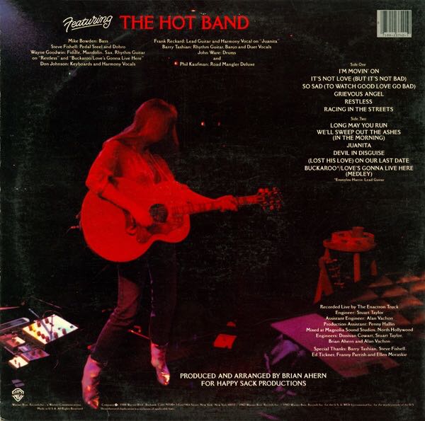 Last Date - Harris, Emmylou (12”) music collectible [Barcode 66328278] - Main Image 2