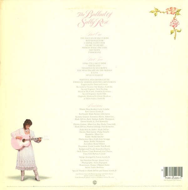 Ballad Of Sally Rose, The - Emmylou Harris (12” - 36) music collectible [Barcode 075992520515] - Main Image 2