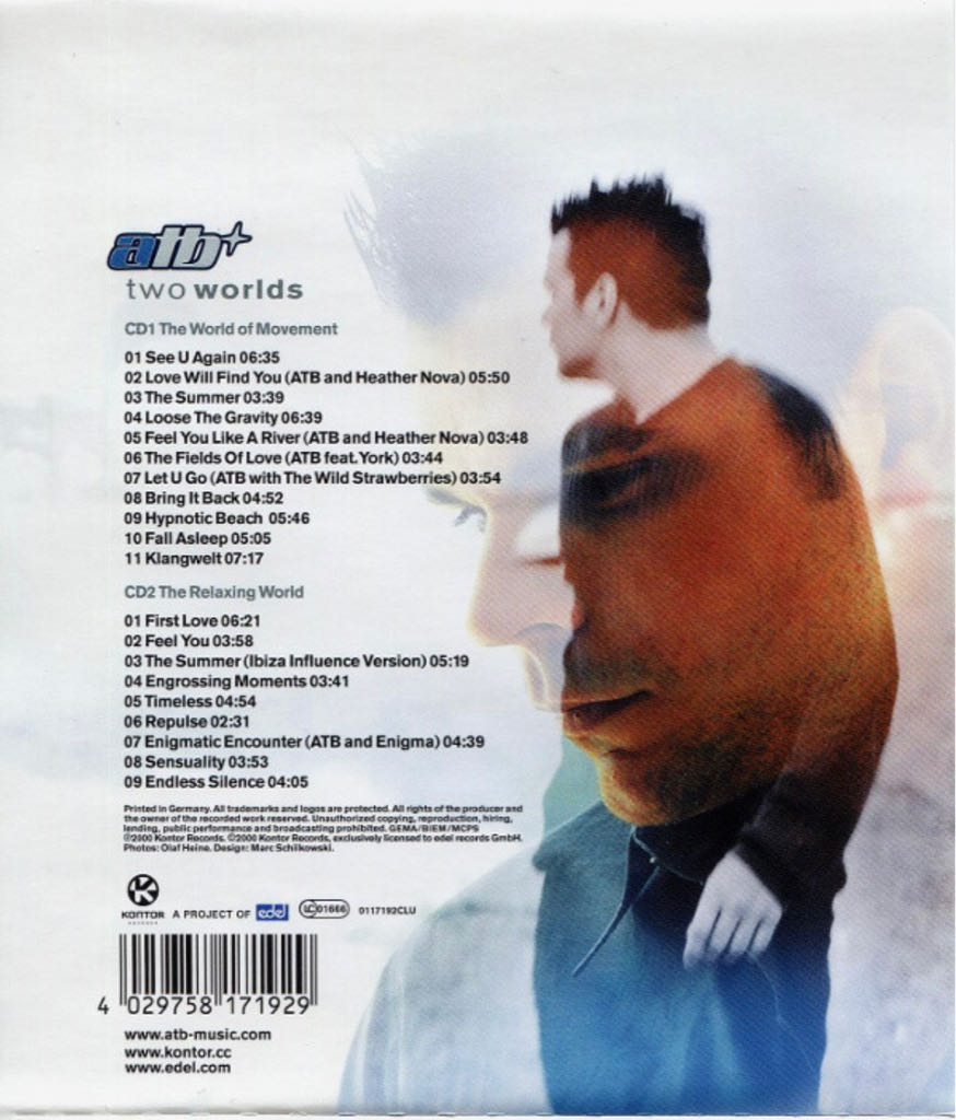 Two Worlds - ATB (CD) music collectible [Barcode 689289002426] - Main Image 2