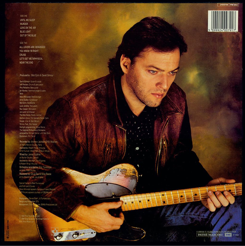 About Face - David Gilmour (12” - 45:18) music collectible - Main Image 2