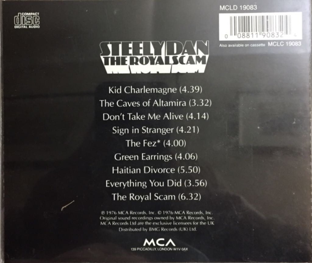 The Royal Scam - Steely Dan (CD) music collectible [Barcode 008811908324] - Main Image 2