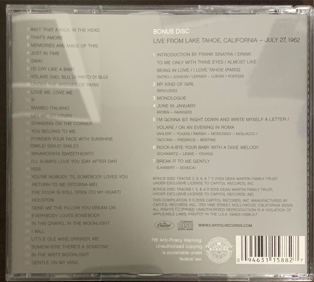 Dino The Essential Dean Martin - Dean Martin (CD - 78) music collectible [Barcode 094631158827] - Main Image 2