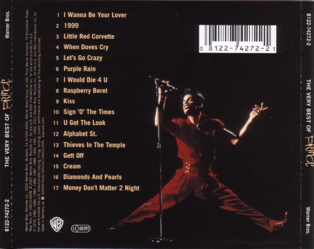 The very best of Prince - Prince (CD - 74) music collectible [Barcode 081227427221] - Main Image 2