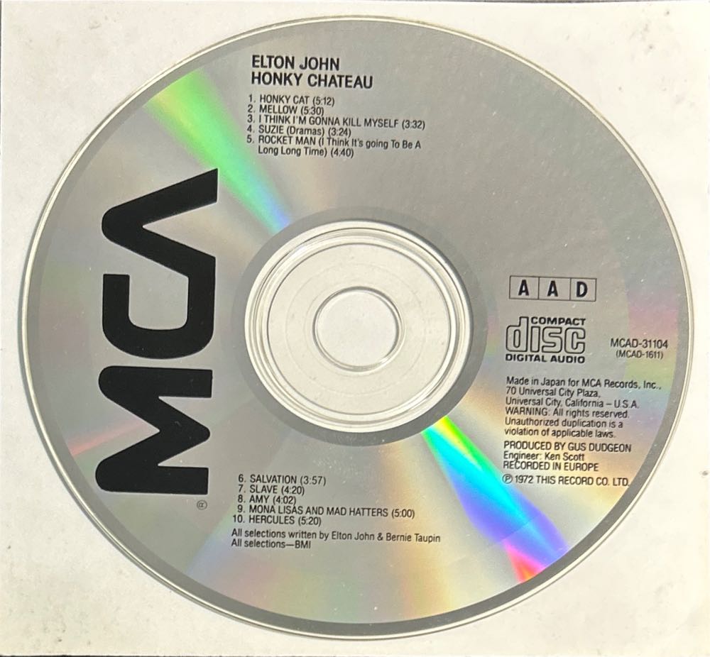 Honkey Chateau - Elton John (CD - 46) music collectible [Barcode 076731110424] - Main Image 4