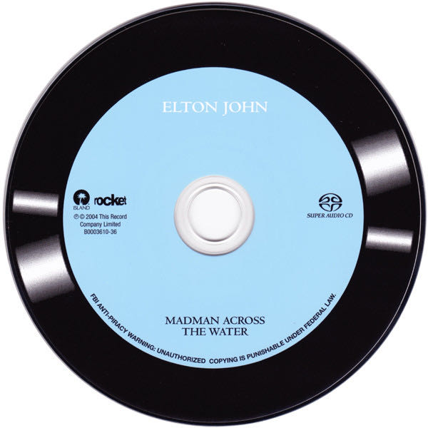 Madman Across the Water - John, Elton (DTS Music Disc - 45) music collectible [Barcode 602498240298] - Main Image 3