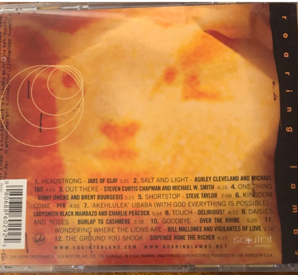 Roaring Lambs - praise (CD) music collectible [Barcode 080688602925] - Main Image 2