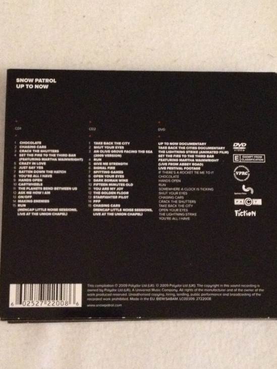 Up To Now - Snow Patrol (CD) music collectible [Barcode 602527220086] - Main Image 2