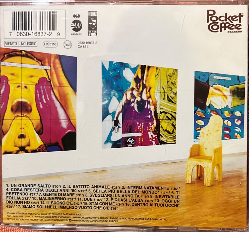 Collezione Temporanea - Raf (CD) music collectible [Barcode 706301683729] - Main Image 2