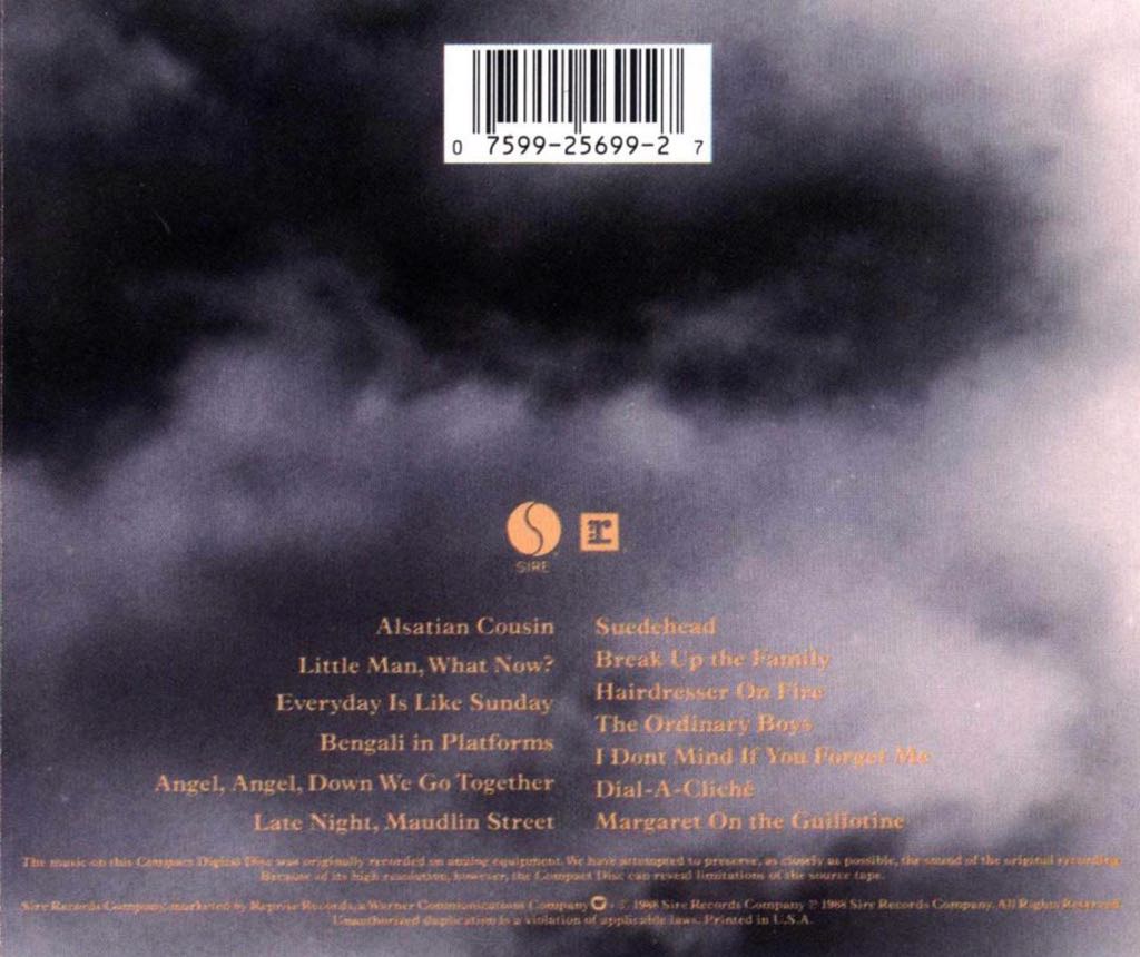 Viva Hate - Morrissey (CD - 50) music collectible [Barcode 075992569927] - Main Image 2