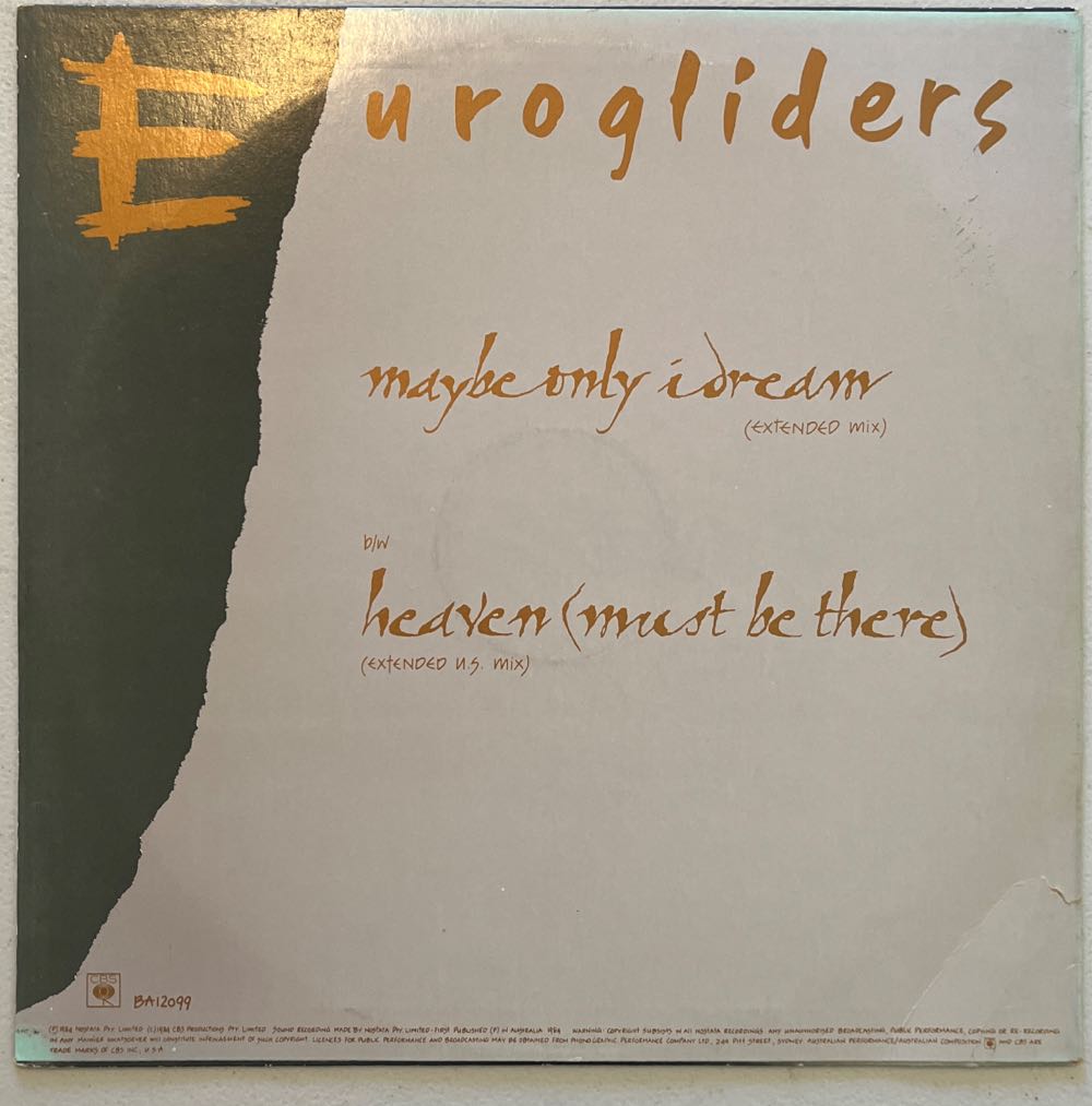 Maybe Only I Dream - Eurogliders (CD) music collectible [Barcode 9399746828827] - Main Image 2