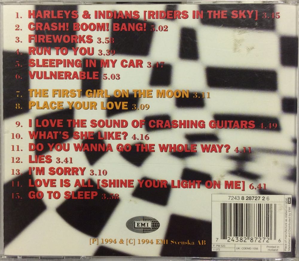 Roxette: Crash! Boom! Bang! - Roxette (CD - 62.05) music collectible [Barcode 724382872726] - Main Image 3