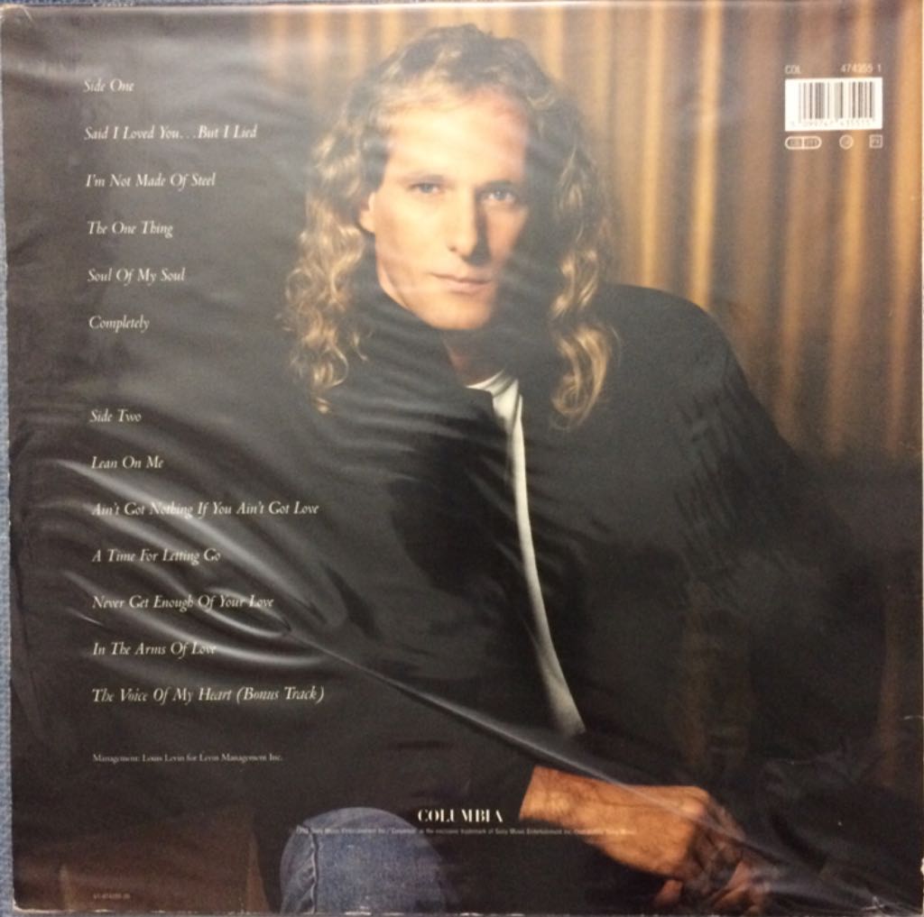 The One Thing - Michael Bolton (12”) music collectible [Barcode 5099747435515] - Main Image 2