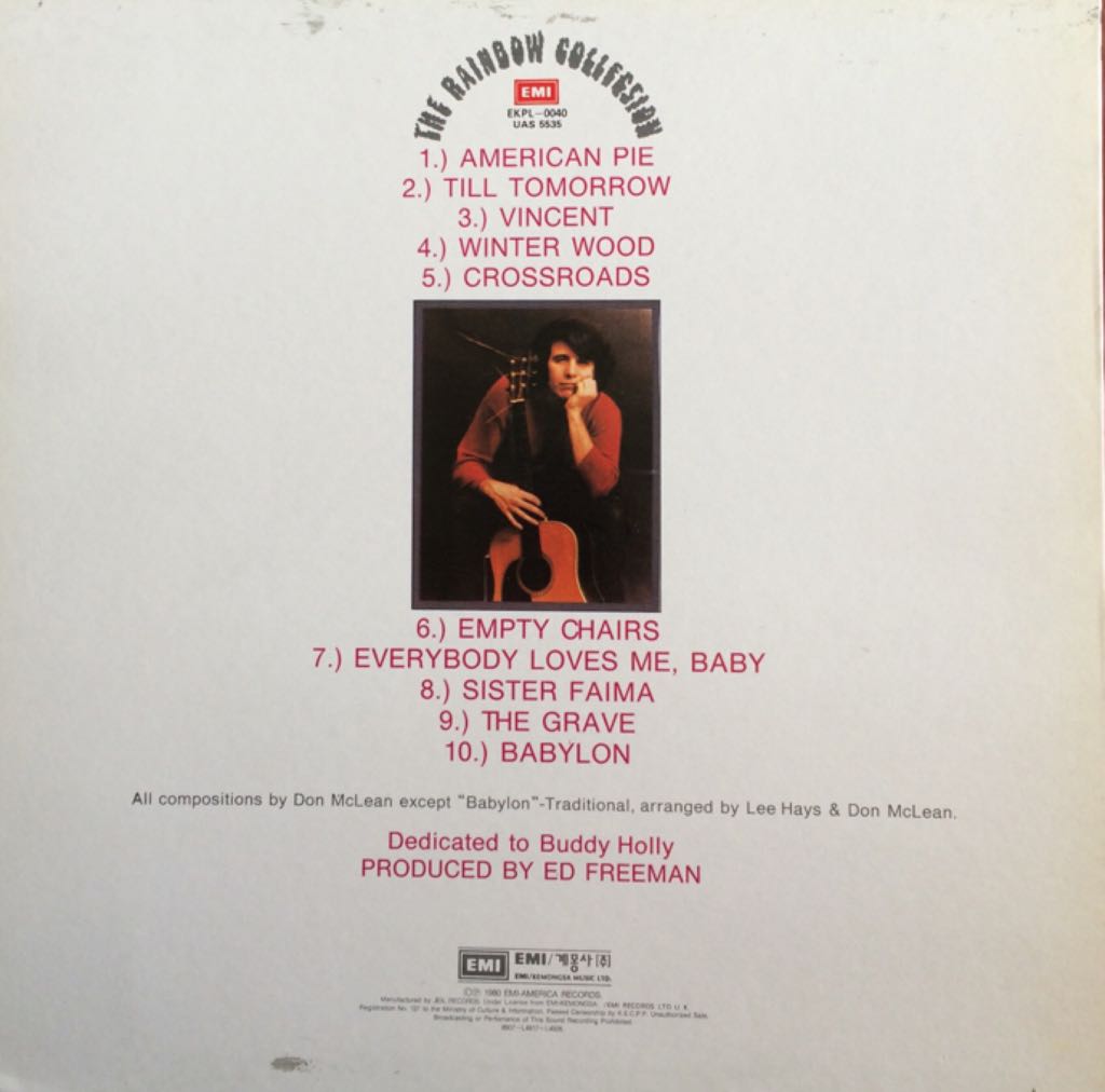 Homeless Brother - McLean, Don (CD - 34) music collectible - Main Image 2