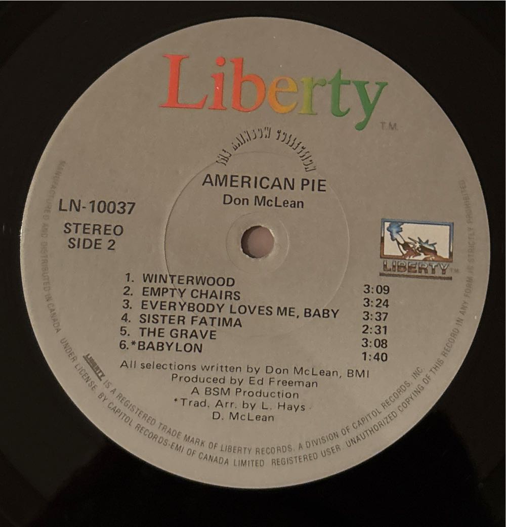 Homeless Brother - McLean, Don (CD - 34) music collectible - Main Image 4