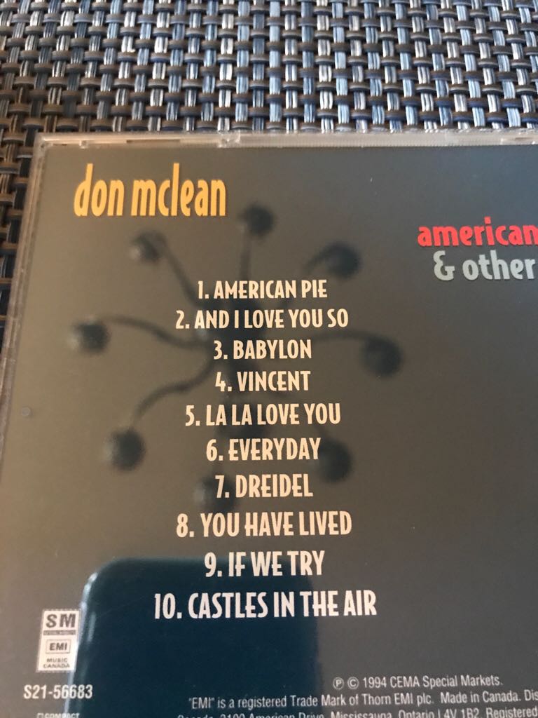 American Pie - Don McLean music collectible - Main Image 2