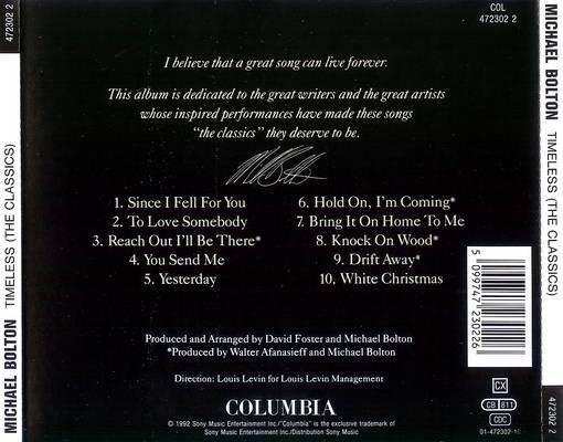 Timeless (The Classics) - Bolton, Michael music collectible - Main Image 2