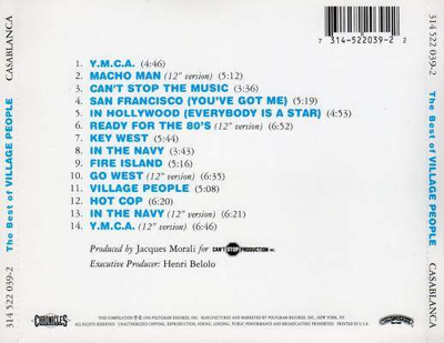 The Best of Village People - Village People (CD) music collectible - Main Image 2
