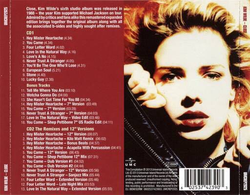 Close - Kim Wilde (CD - 150) music collectible [Barcode 602537423903] - Main Image 2