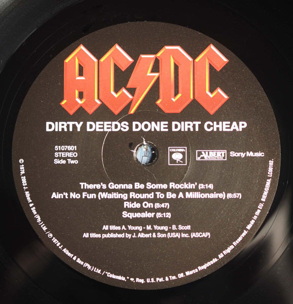 Dirty Deeds Done Dirt Cheap - AC/DC (12” - 39) music collectible [Barcode 5099751076018] - Main Image 5