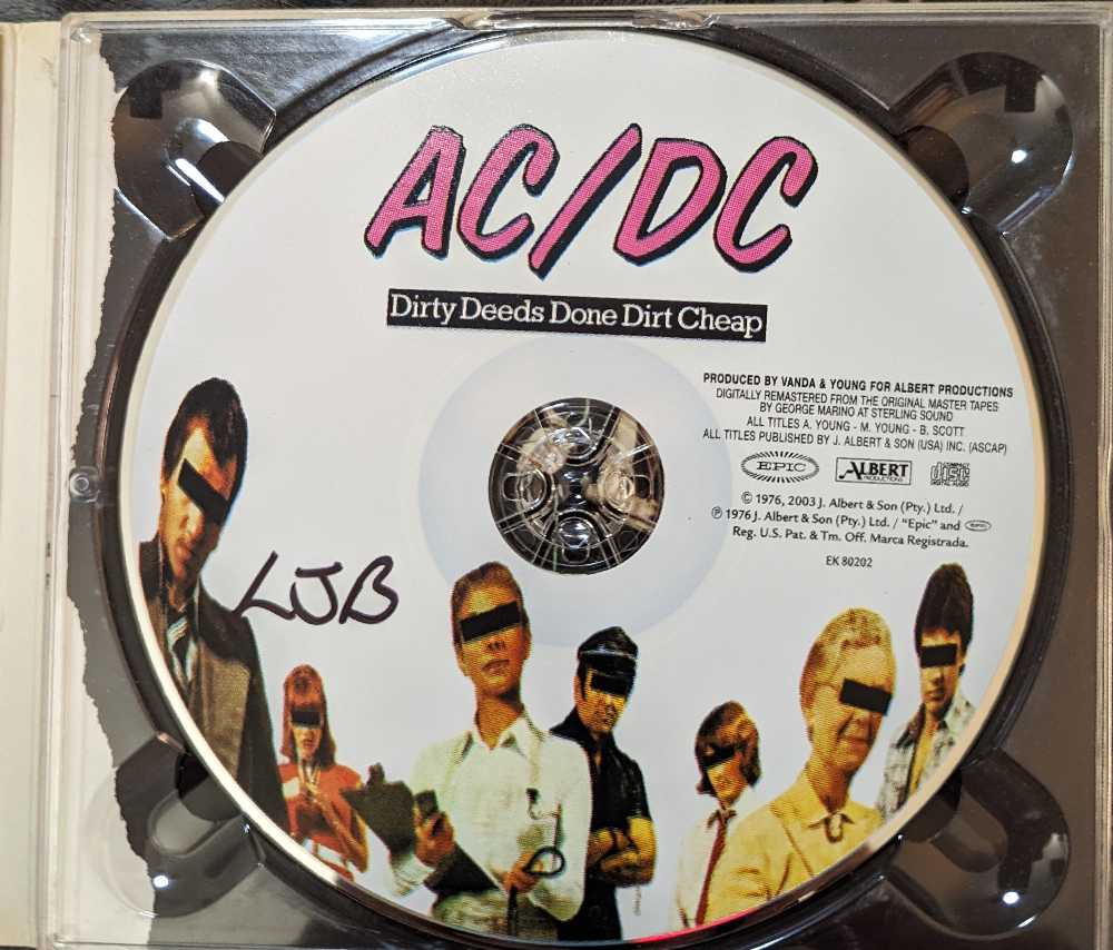 Dirty Deeds Done Dirt Cheap - AC/DC (CD - 3959) music collectible [Barcode 696998020221] - Main Image 4