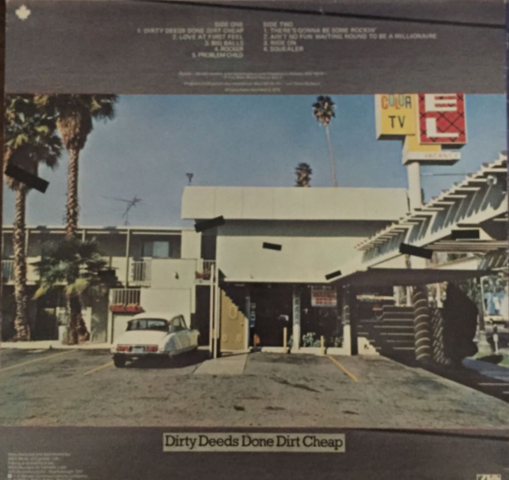 Dirty Deeds Done Dirt Cheap - AC/DC music collectible - Main Image 2