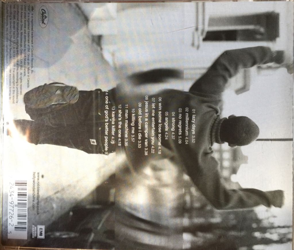 The Ego Has Landed - Williams, Robbie (CD - 55) music collectible [Barcode 724349772625] - Main Image 2