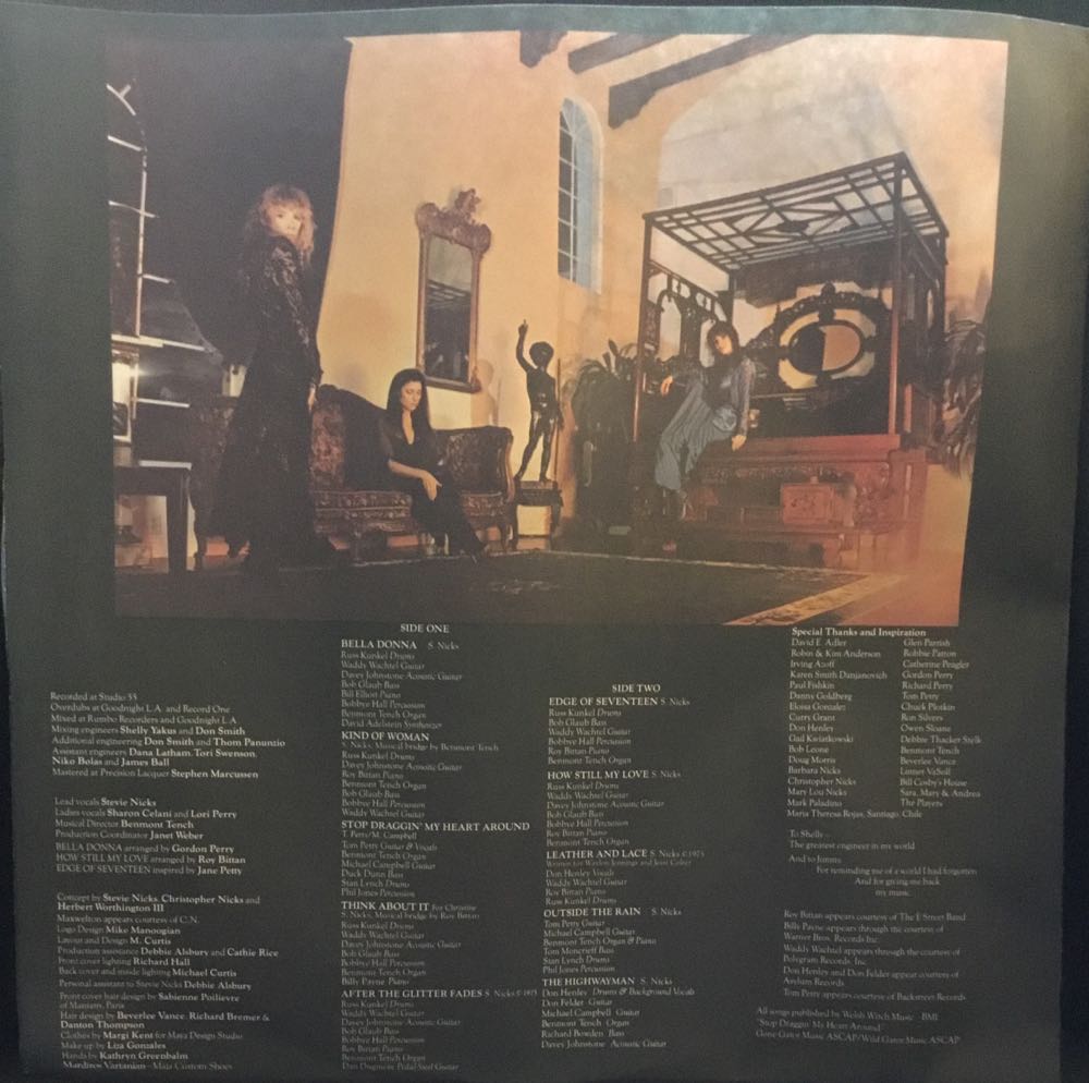 Bella Donna - Nicks, Stevie (12”) music collectible [Barcode 077779300815] - Main Image 3