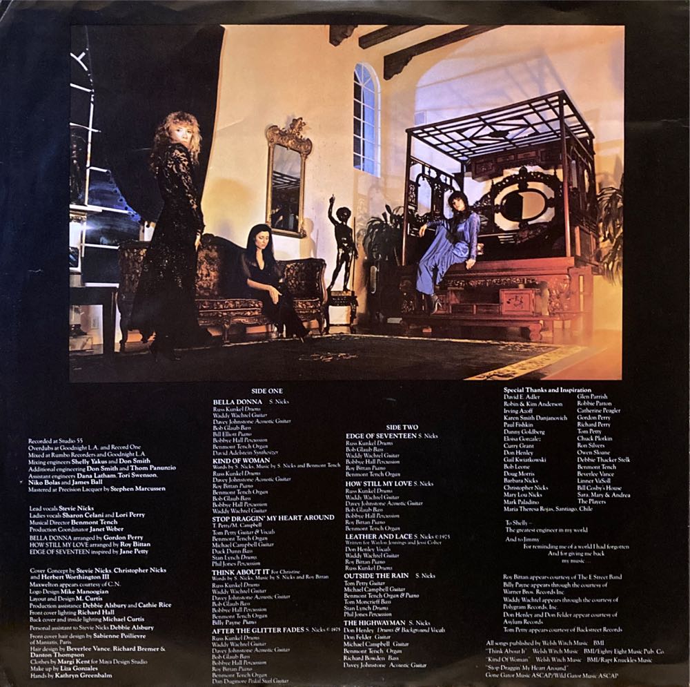 Bella Donna - Nicks, Stevie (12” - 46) music collectible - Main Image 3