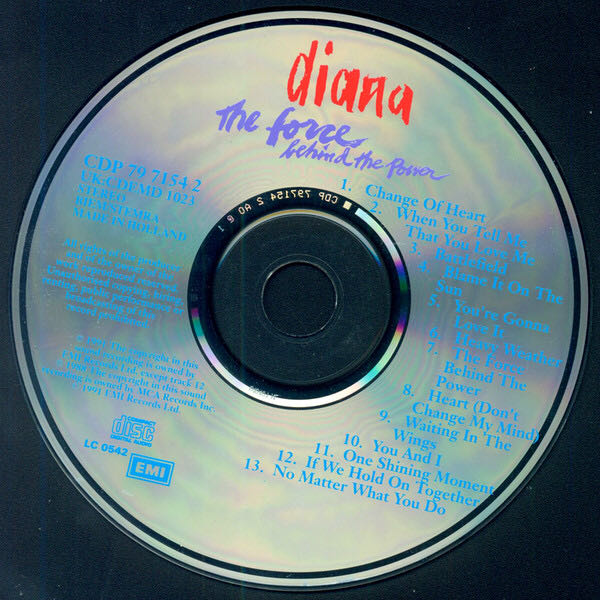 The Force Behind The Power - Diana Ross (CD - 58) music collectible [Barcode 077779715428] - Main Image 4