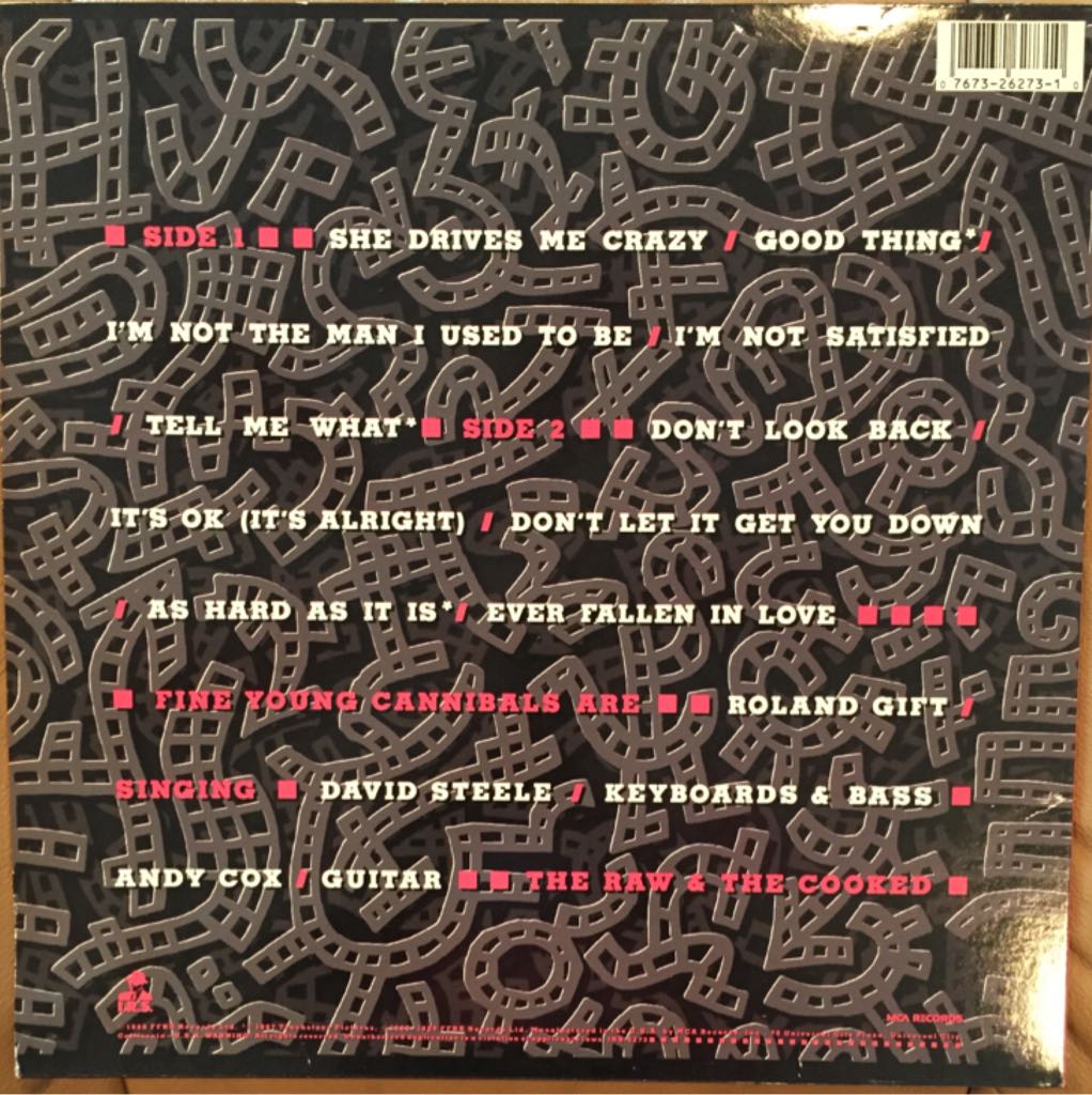 The Raw And The Cooked - Fine Young Cannibals (12”) music collectible - Main Image 2