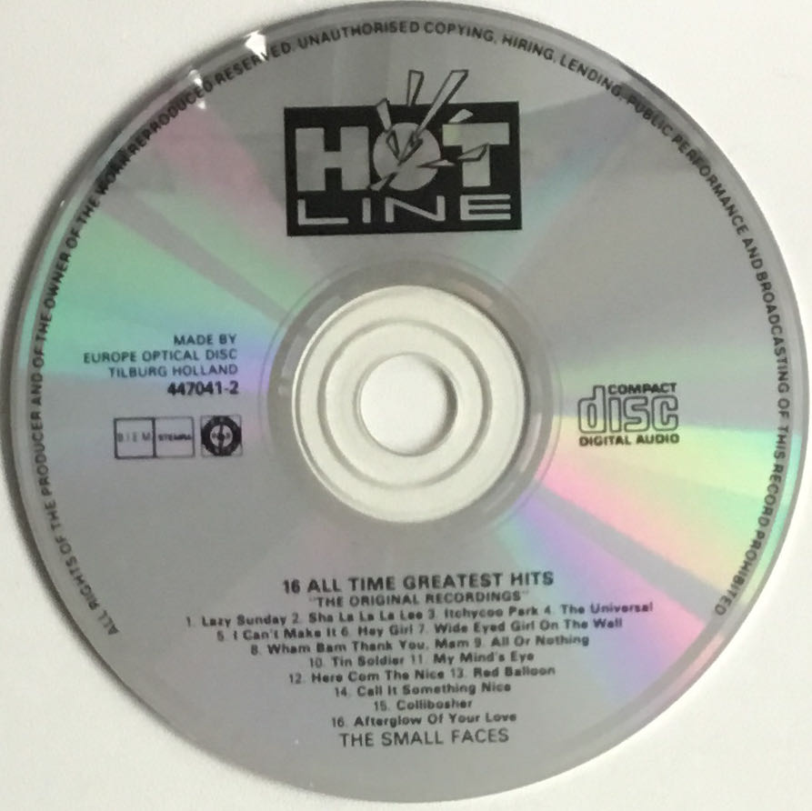 The Small Faces - Small Faces, The (CD - 46) music collectible [Barcode 042282057228] - Main Image 4