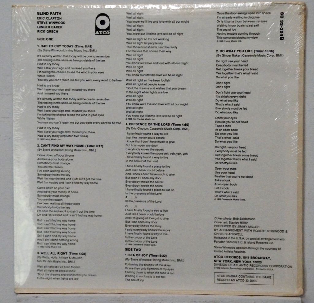 Blind Faith - Blind Faith (12” - 42) music collectible - Main Image 2