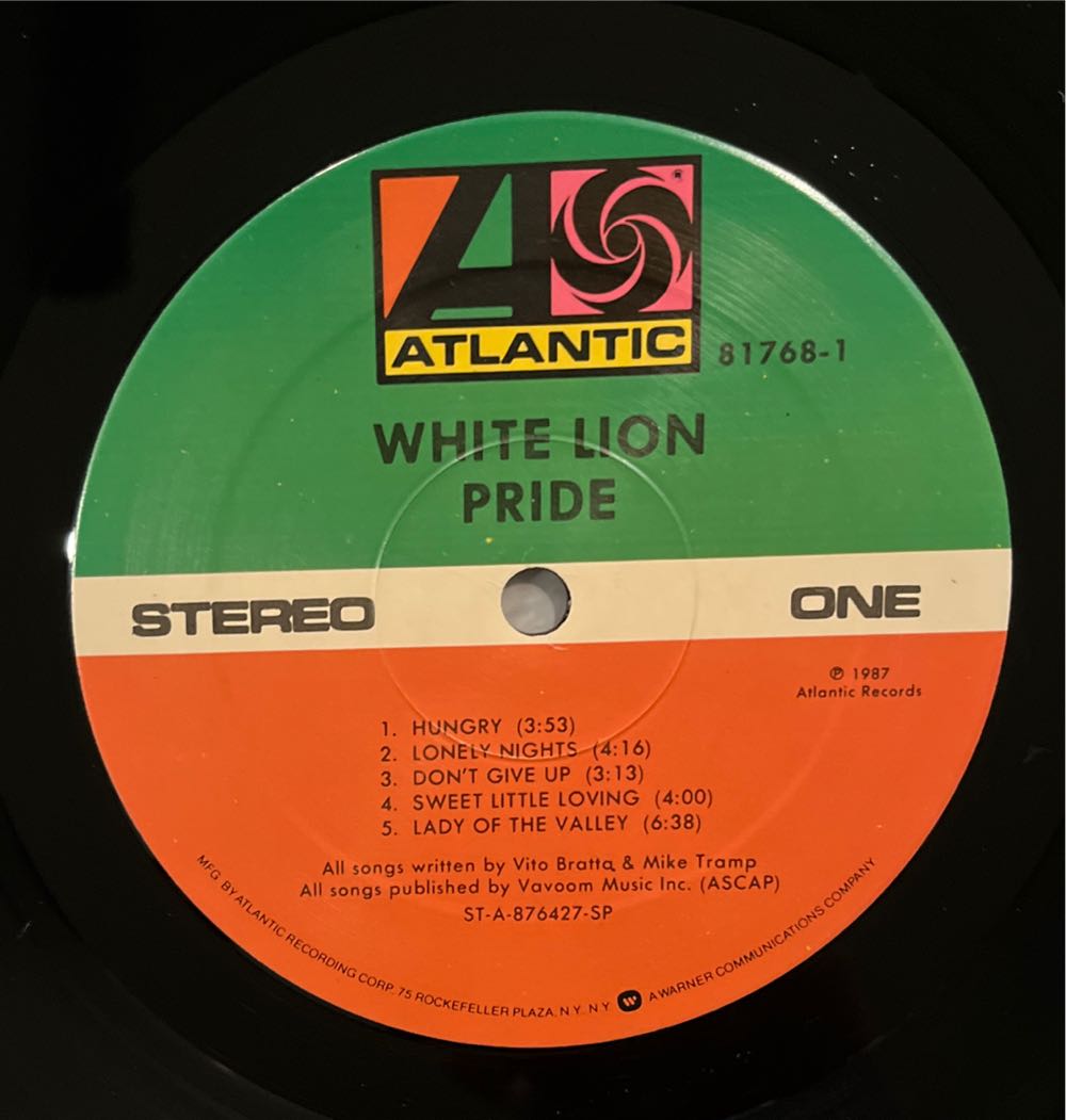 Pride - White Lion (12” - 42) music collectible - Main Image 3