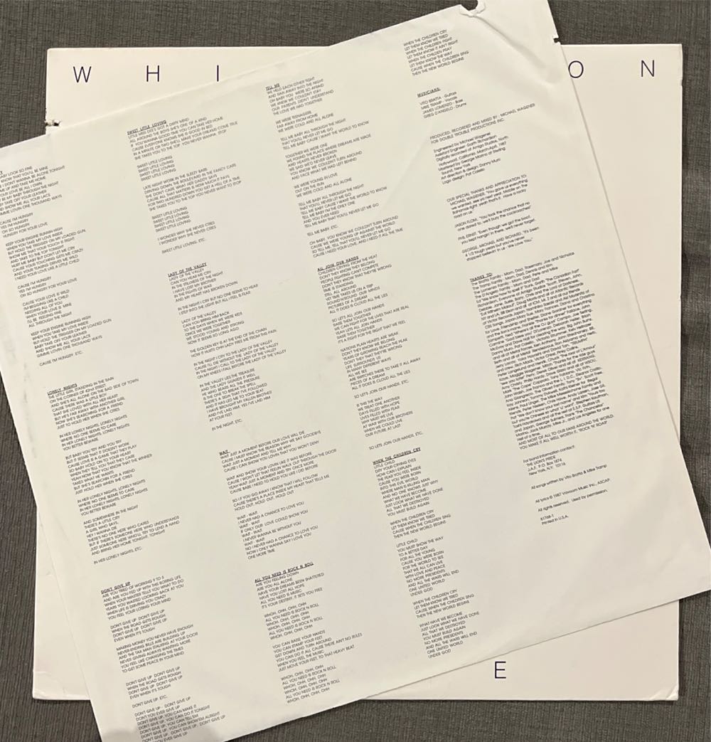 Pride - White Lion (12” - 42) music collectible - Main Image 4