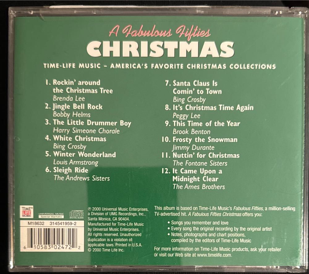 Fabulous Fifties: Great Holiday Hits - Various (CD) music collectible [Barcode 610583024722] - Main Image 2
