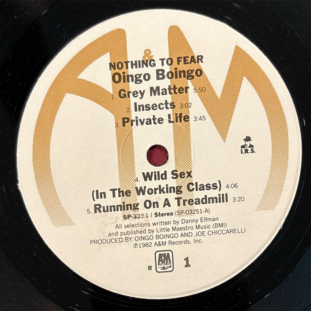 Nothing To Fear - Oingo Boingo (12” - 41:34) music collectible - Main Image 3