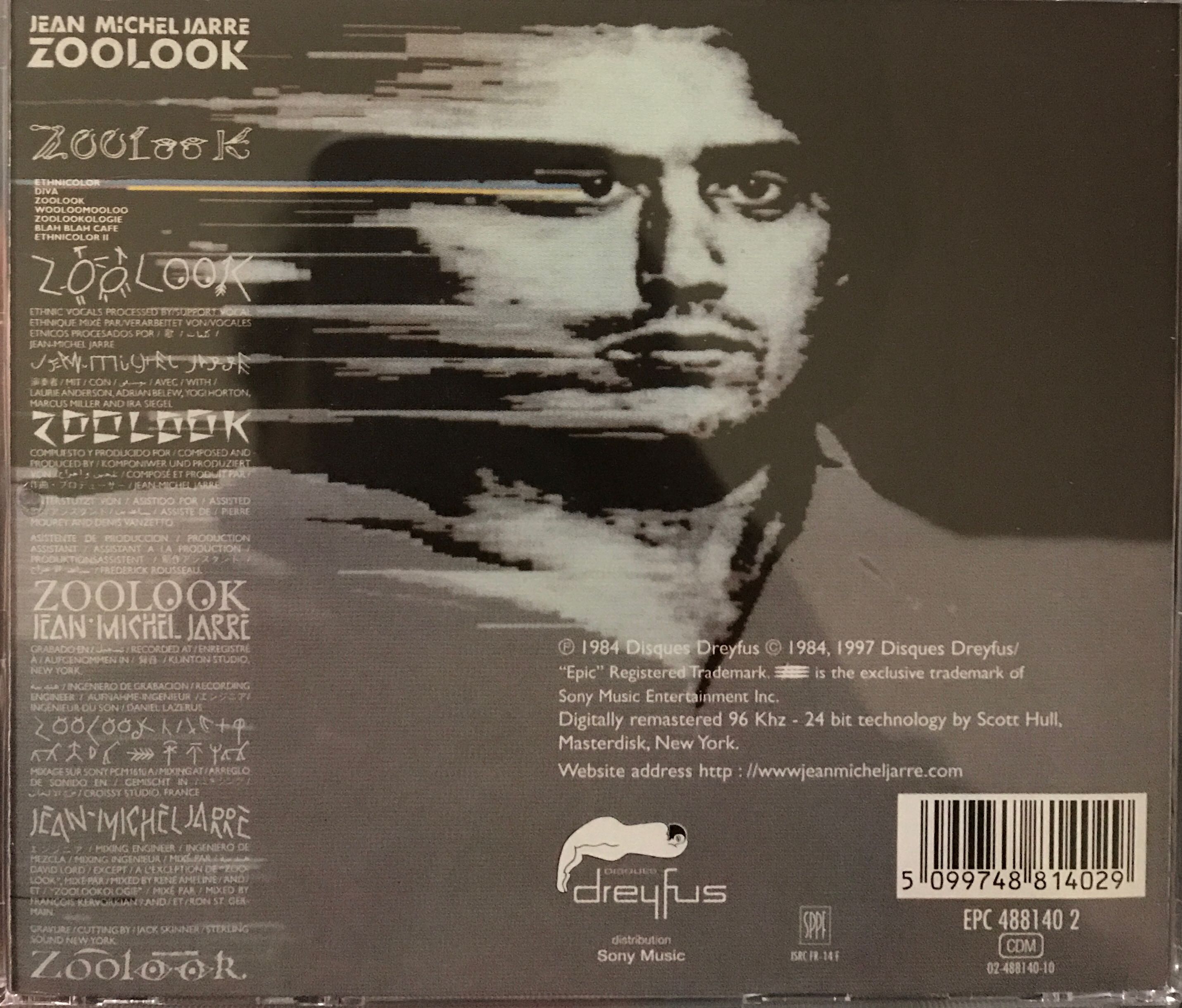 Zoolook - Jarre, Jean-Michel (CD) music collectible [Barcode 5099748814029] - Main Image 2