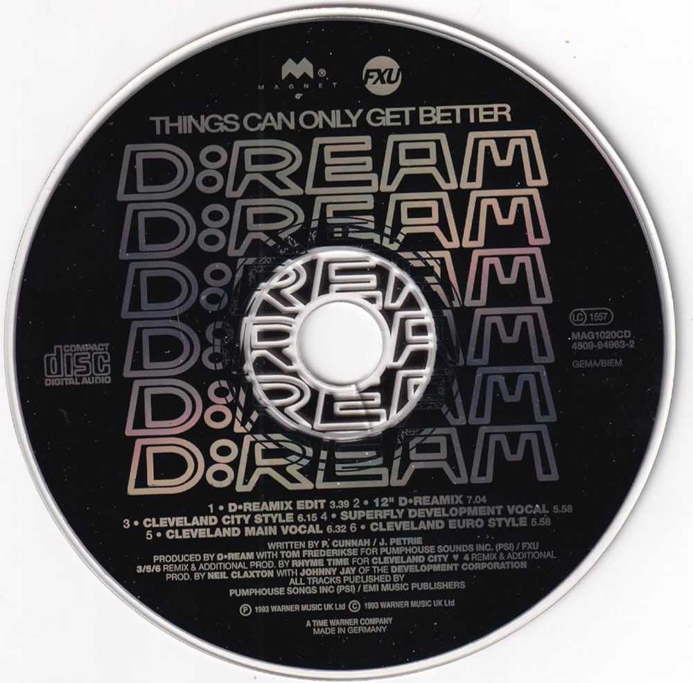 01 - CD Single - D:Ream - Things Can Only Get Better - D:Ream (CD - 36) music collectible [Barcode 745099496326] - Main Image 3