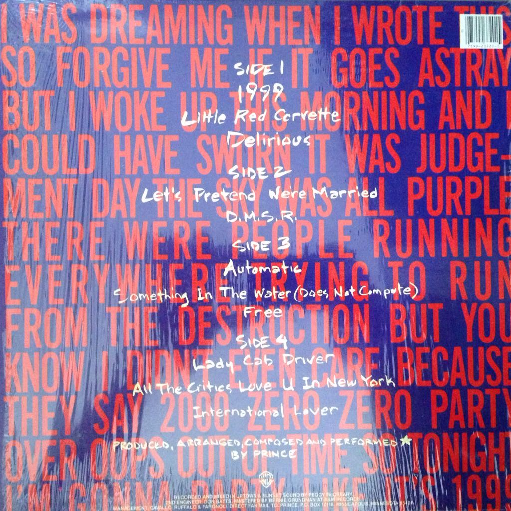 1999 - Prince (12”) music collectible - Main Image 2