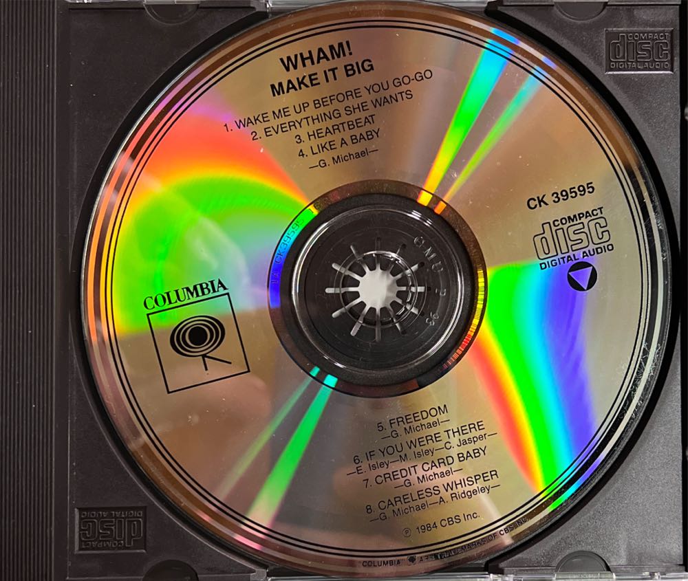 Make It Big - Wham! (CD - 38) music collectible [Barcode 074643959520] - Main Image 3
