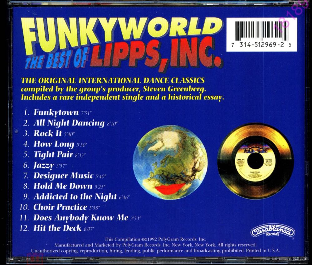 Funkyworld: Best of - Lipps Inc. (CD) music collectible [Barcode 731451296925] - Main Image 2