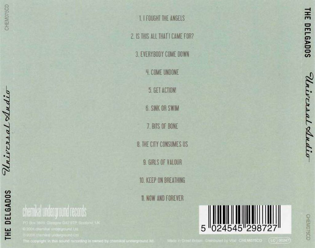 Universal Audio - Delgados, The (CD) music collectible [Barcode 5024545298727] - Main Image 2