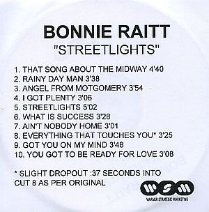 Streetlights - Raitt, Bonnie (12”) music collectible - Main Image 2