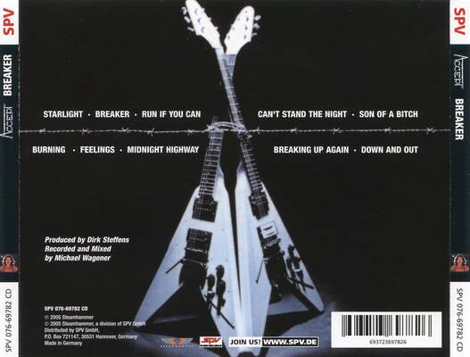 Breaker - Accept (CD - 44) music collectible [Barcode 693723697826] - Main Image 2
