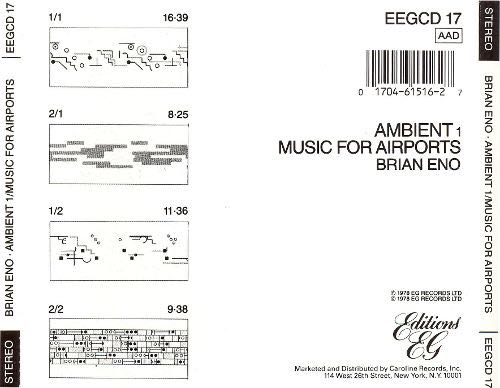 AMBIENT 1 MUSIC FOR AIRPORTS CD UK VIRGIN 1978 - Brian Eno (CD) music collectible [Barcode 077778718529] - Main Image 2