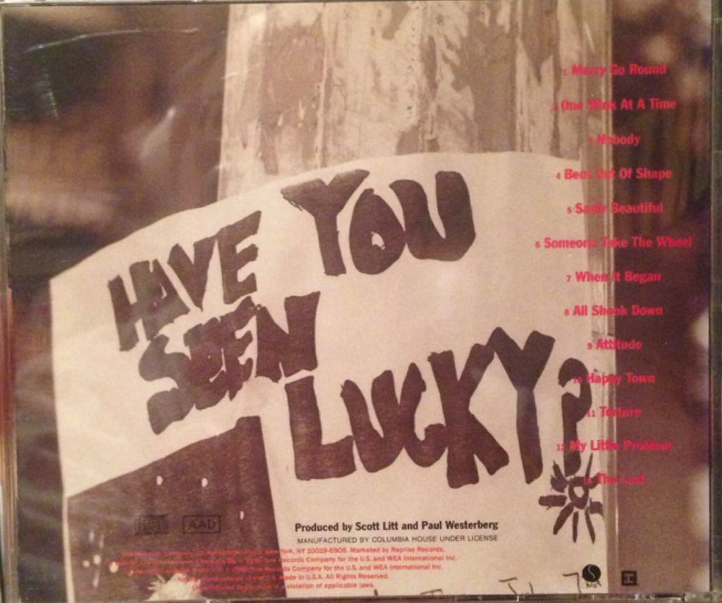 All Shook Down - Replacements, The (CD - 41) music collectible [Barcode 075992629829] - Main Image 2