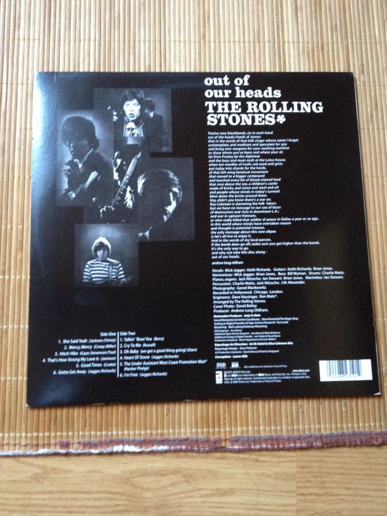 Out Of Our Heads - The Rolling Stones (12”) music collectible [Barcode 042288231912] - Main Image 2